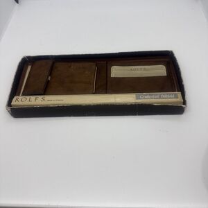 Rolfs Mens Dark Brown Townsman Cowhide BiFold Wallet Billfold - New